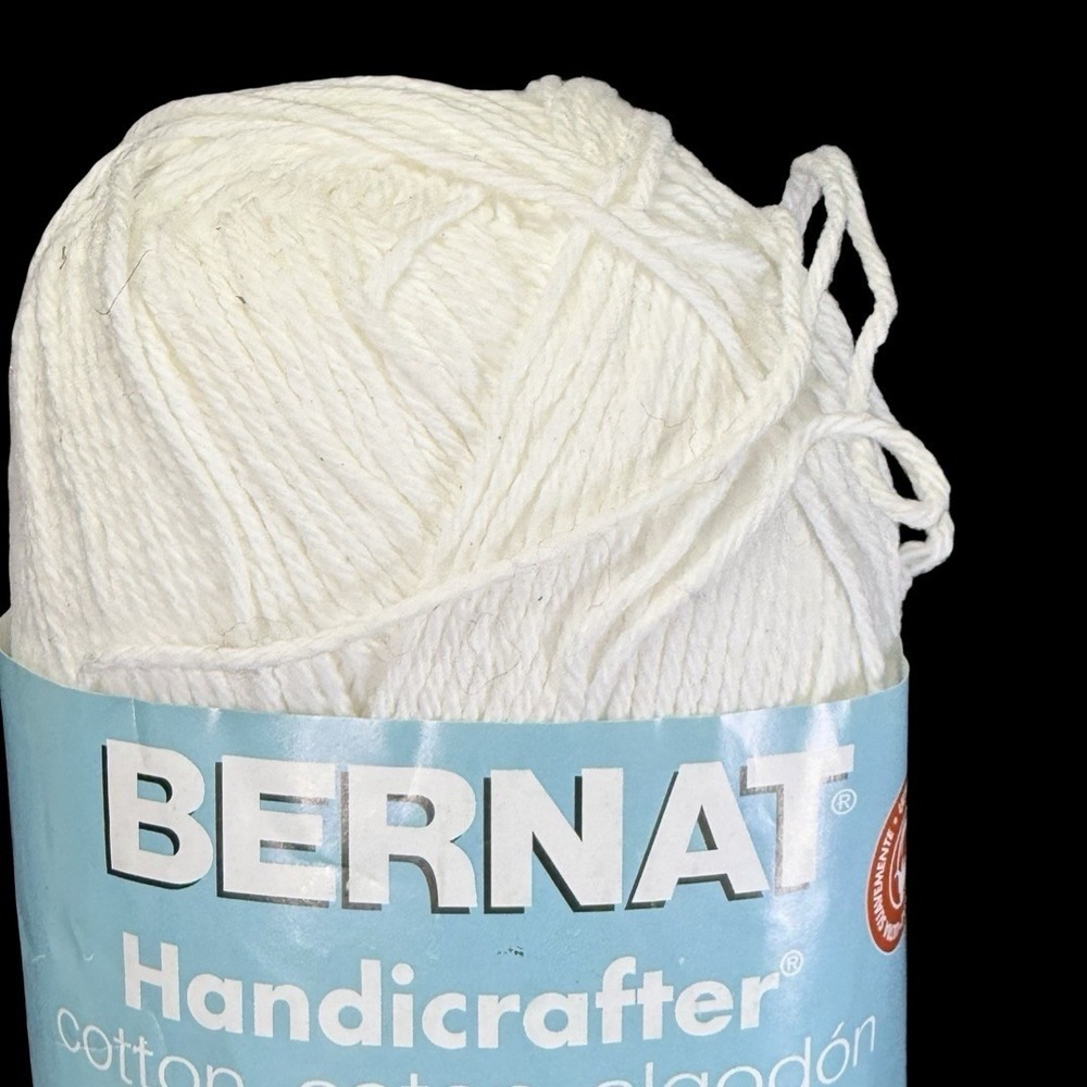 1 BERNAT HANDICRAFTER in SAIL WHITE 608yds 12oz Cotton Yarn - Picture 2 of 8